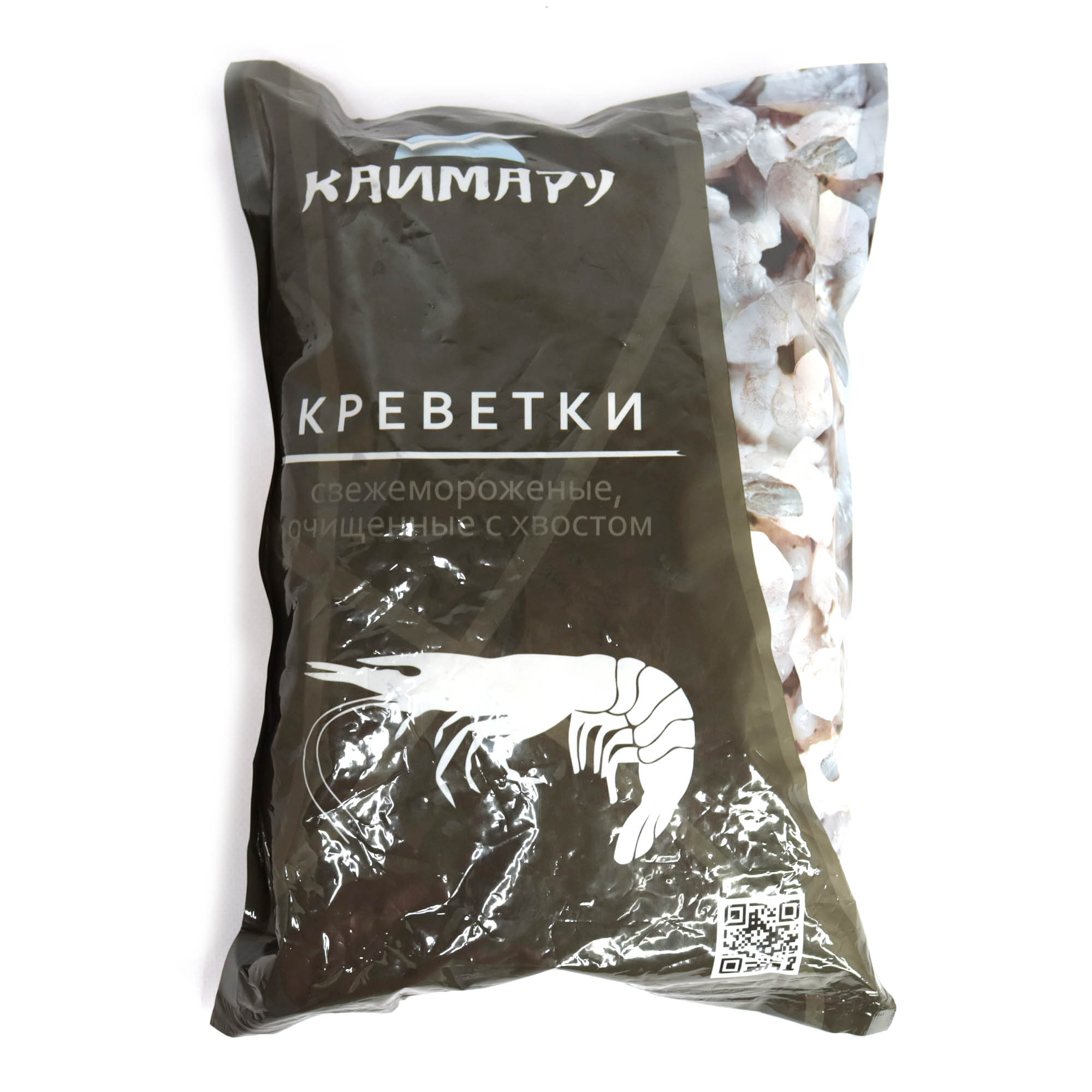 

Креветки Каймару Тигровые очищенные с хвостом свежемороженые 1 кг