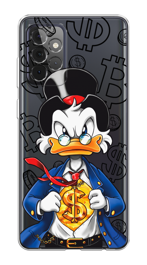 

Чехол на Samsung Galaxy A72 "Scrooge Goldman", Черный;белый;синий, 2101950-1
