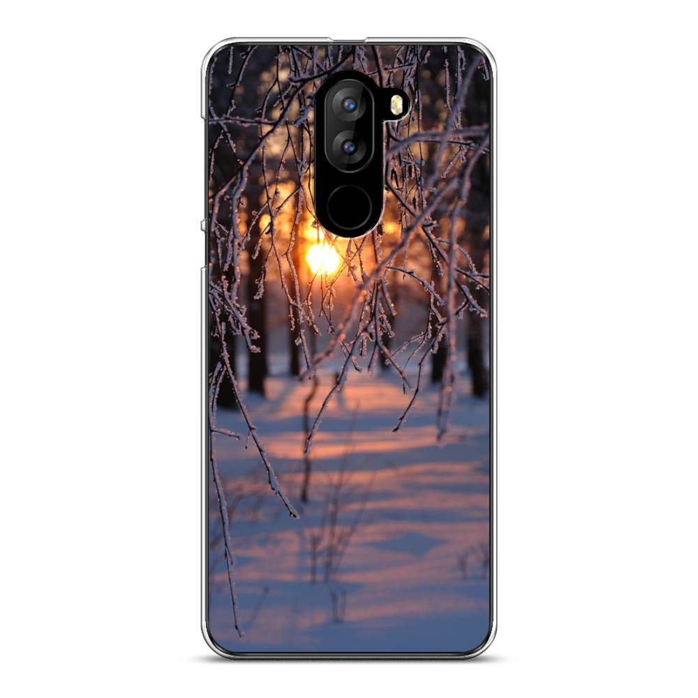 

Чехол на Doogee X60L "Зима 7", Оранжевый;розовый;черный, 220550-2