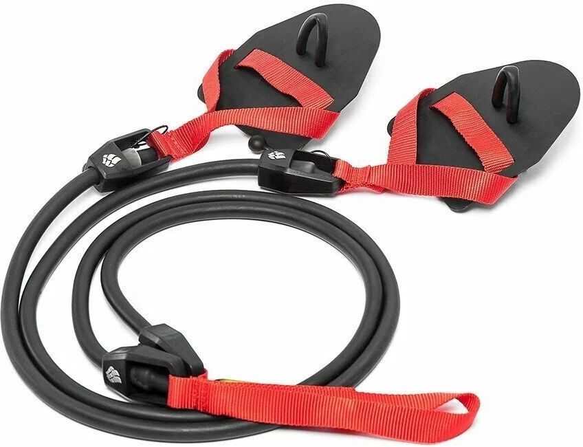 Гребной тренажер MAD WAVE DRY TRAINING with plastic handles 5,4-14,1 kg, Red