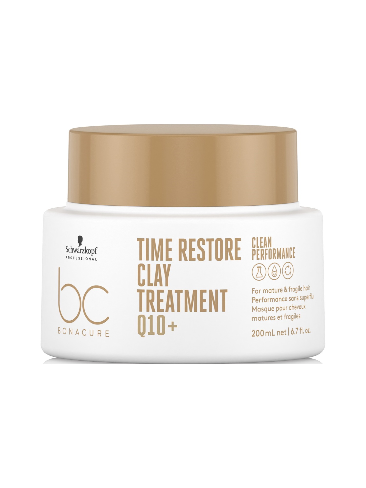 Маска-глина Schwarzkopf Professional BONACURE TIME RESTORE для зрелых и длинных волос thinkco маска салфетка для лица с пептидами time back peptide mask 23