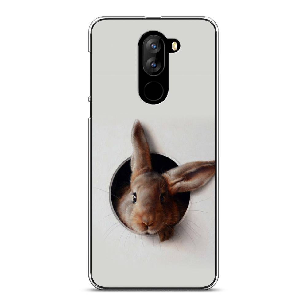 

Чехол на Doogee X60L "Любопытный кролик", Серый;коричневый, 220550-1