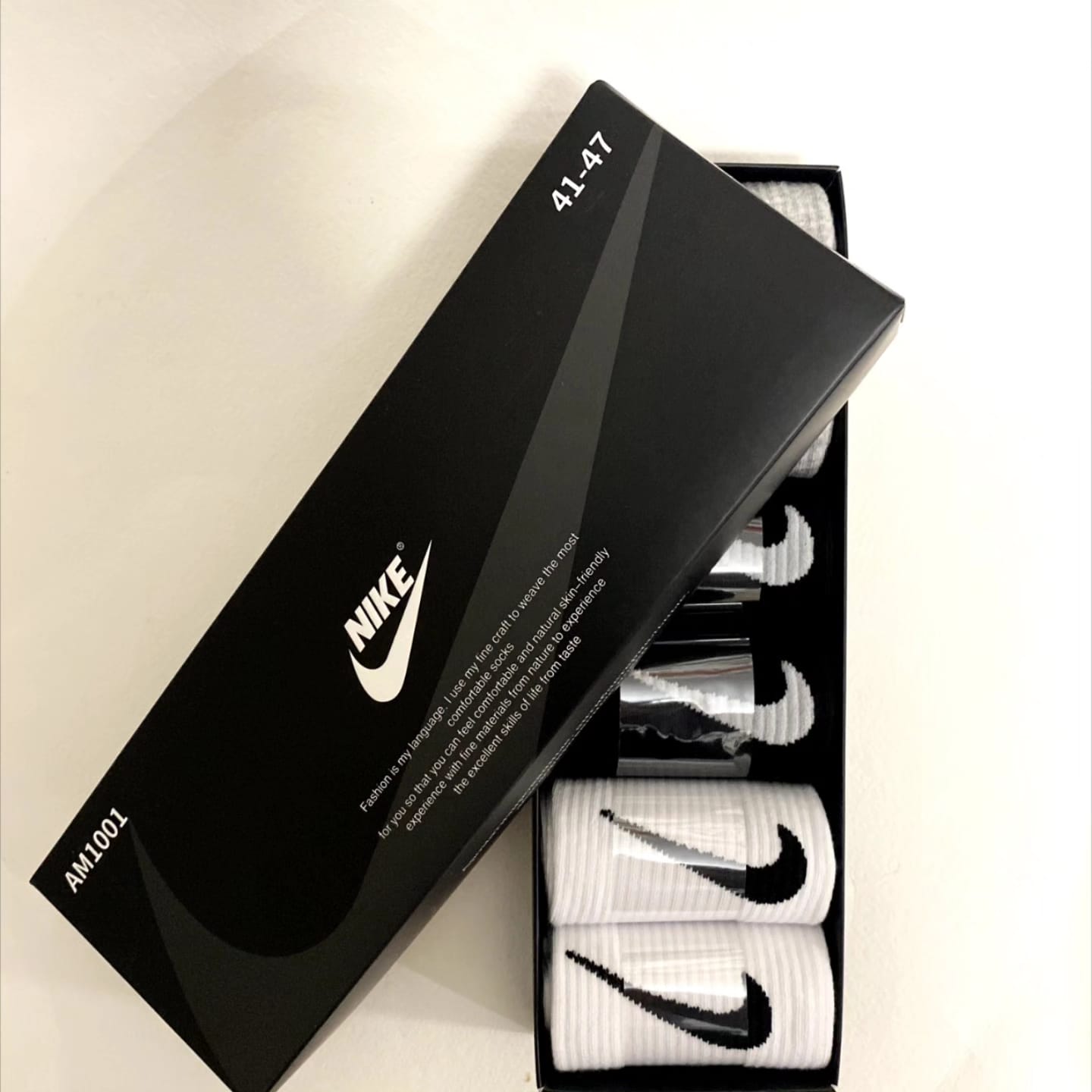 

Подарочный набор носков мужской Nike N6 белый/серый/черный 41-47, 6 пар, N6