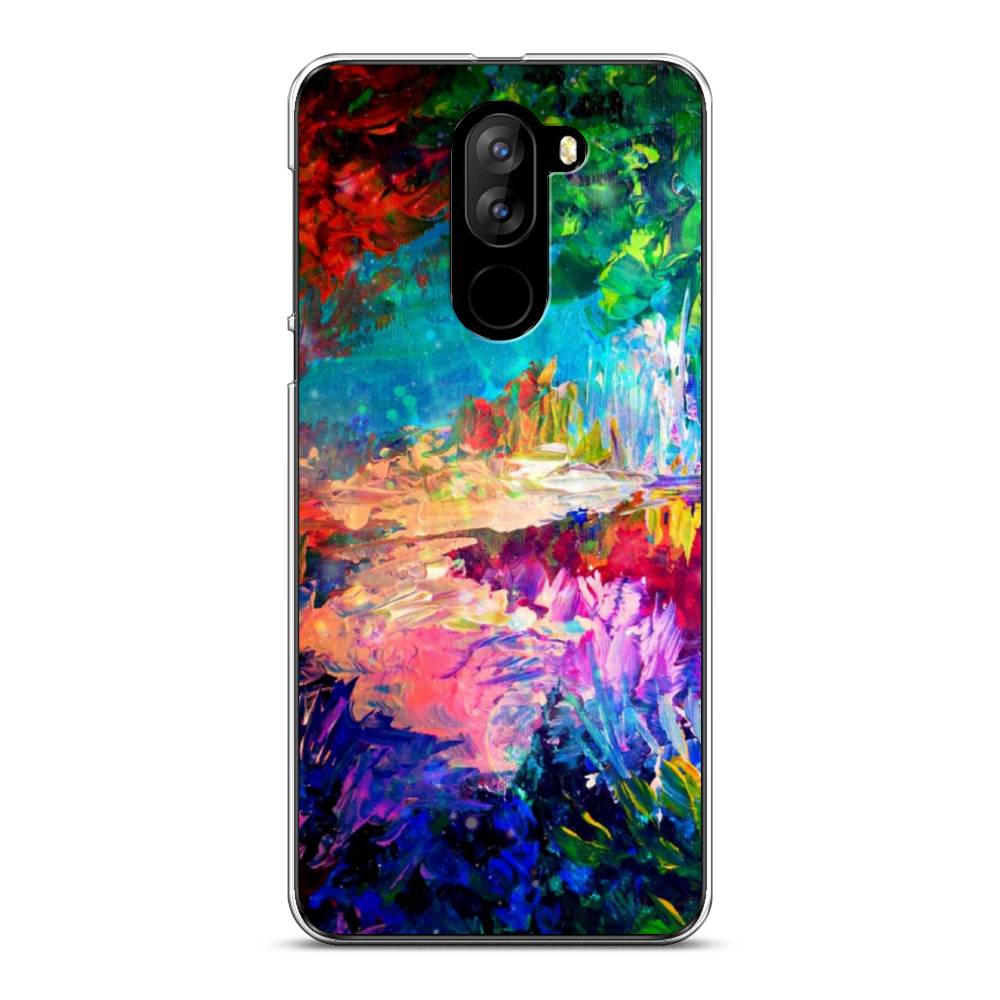 

Чехол на Doogee X60L "Лес-гуашь", Синий;розовый;зеленый, 220550-4