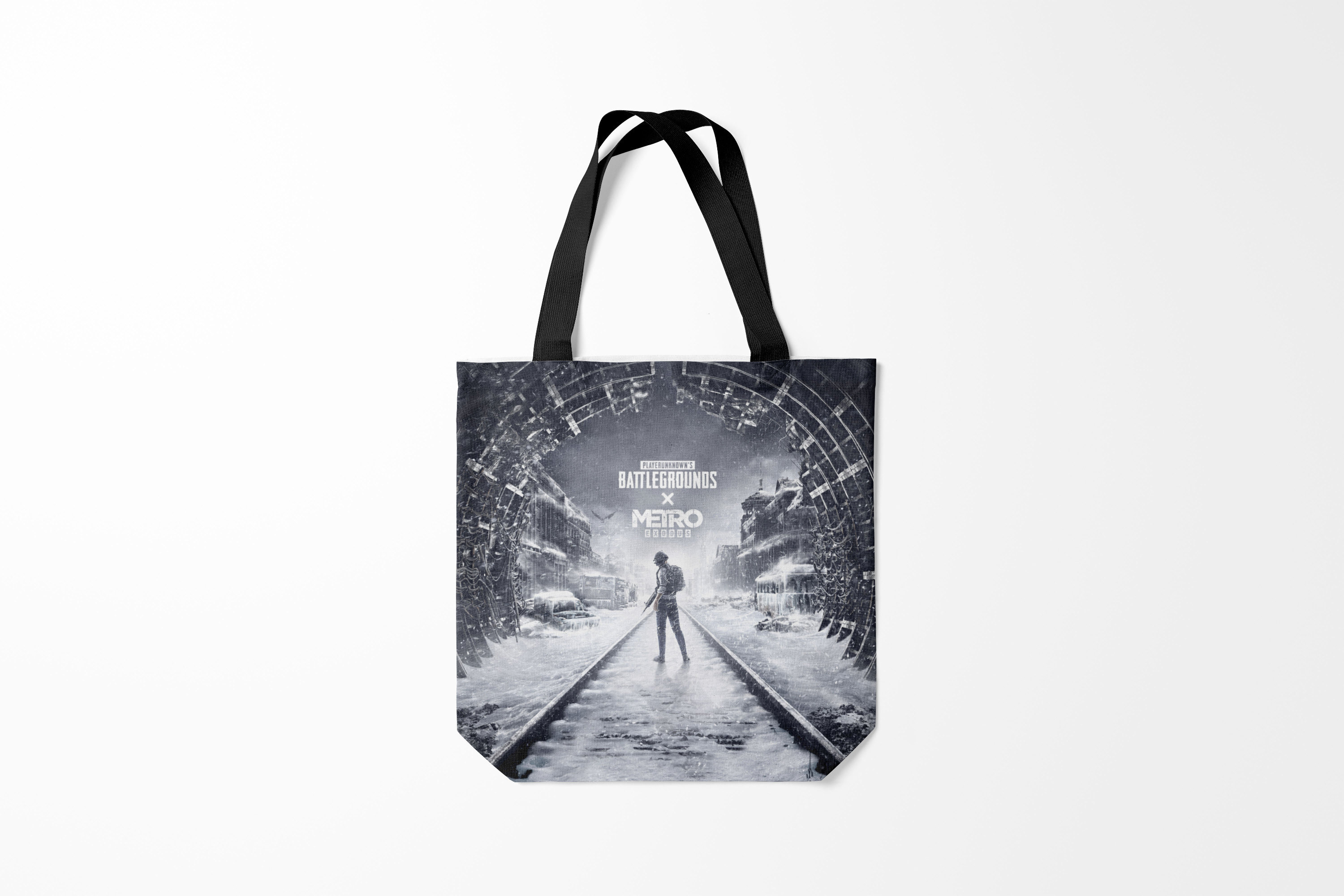 

Сумка шoппер унисекс Burnettie PUBG x METRO Exodus, черный, PUBG x METRO Exodus