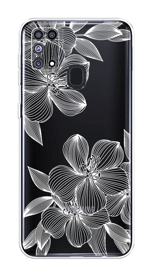 

Чехол на Samsung Galaxy M31 "Крокус", Белый;прозрачный, 2100750-1