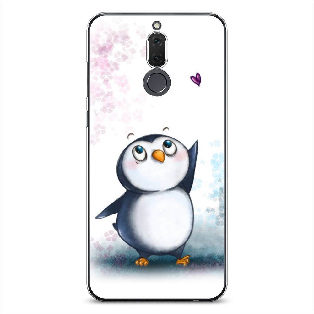 

Чехол Awog на Huawei Nova 2i/Mate 10 Lite "Пингвин и сердечко", Белый, 6120550-1