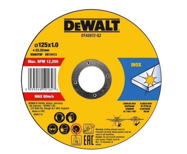 Диск отрезной DEWALT DT20540 125мм 100 шт.