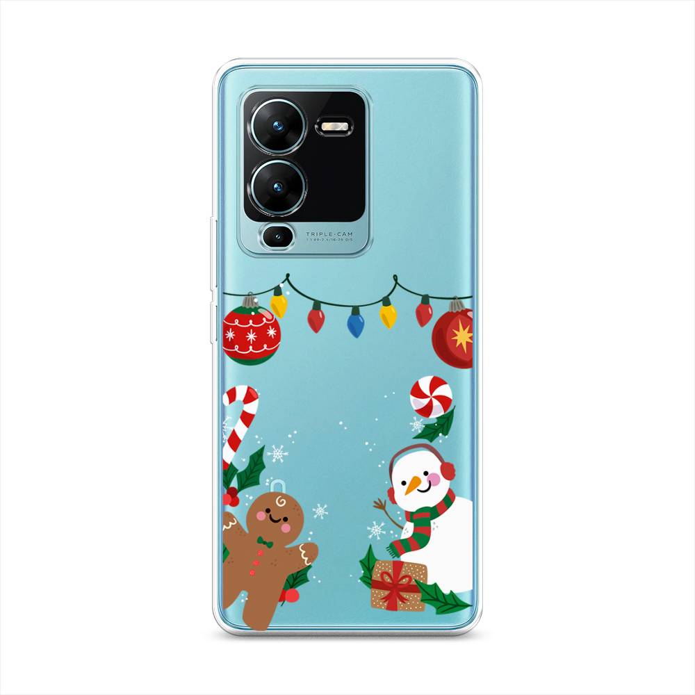 

Чехол на Vivo V25 Pro 5G "Новогоднее настроение", Коричневый;красный;зеленый, 267450-5