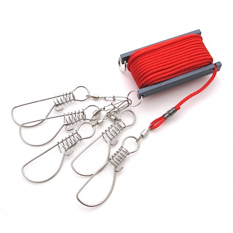 Кукан Kazax - UL-010 ULTIMATE STRINGER (5 карабинов металл)