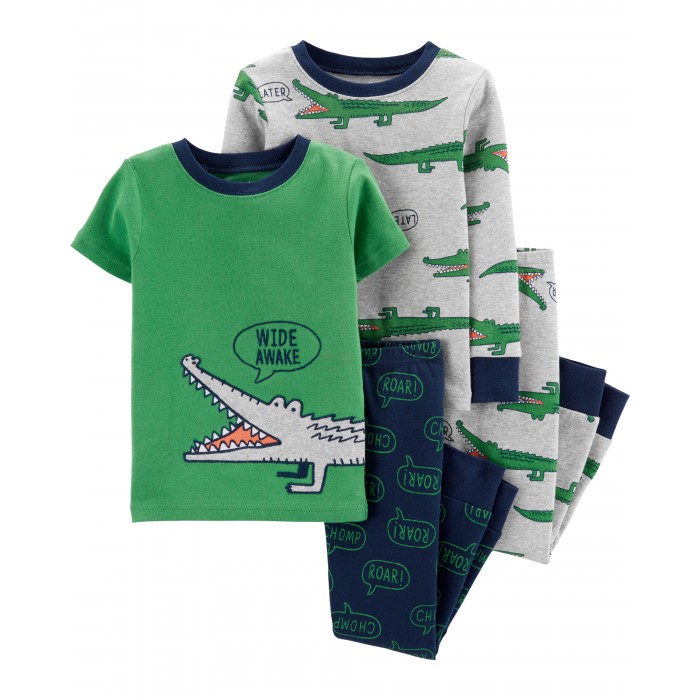 Пижама детская CARTER'S 1230077 зеленый; серый; темно-синий 68