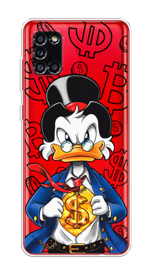 

Чехол на Samsung Galaxy A31 "Scrooge Goldman", Черный;белый;синий, 2100350-1