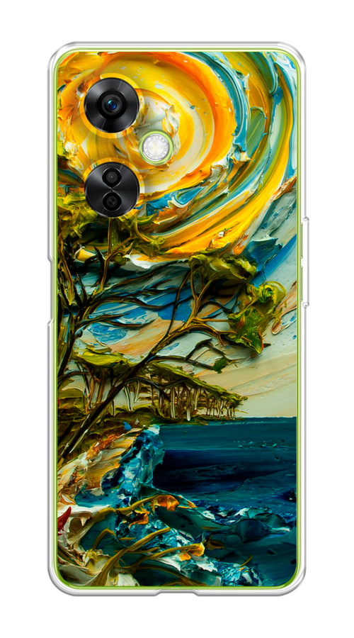 

Чехол на OnePlus Nord N30 5G/CE3 5G/CE3 Lite "Солнце живопись", Желтый;синий, 153750-4