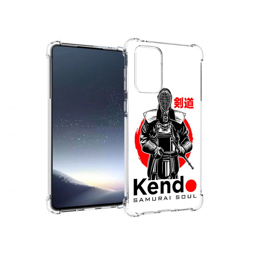 

Чехол MyPads Tocco для Samsung Galaxy A73 рисованый самурай (PT226913.548.581), Прозрачный, Tocco
