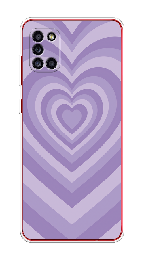 

Чехол на Samsung Galaxy A31 "Violet heart latte", Фиолетовый, 2100350-1
