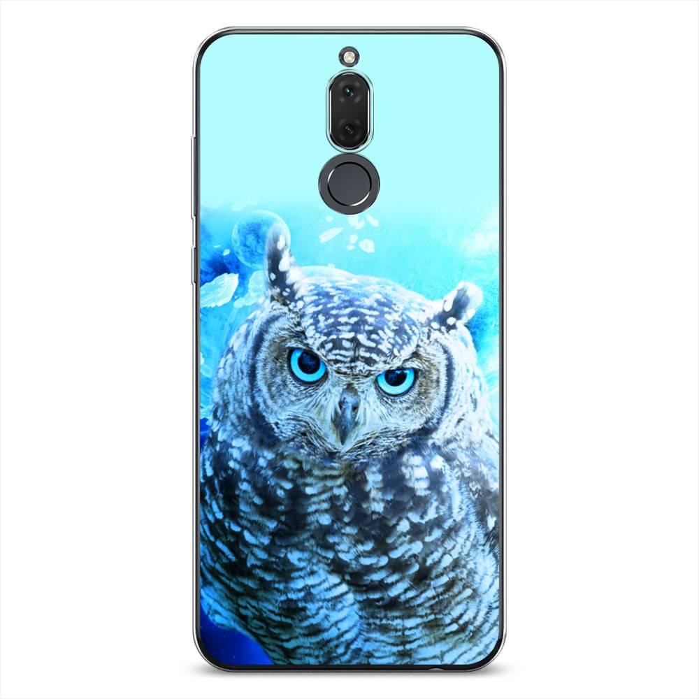 

Чехол Awog на Huawei Nova 2i/Mate 10 Lite "Сова арт 7", Синий;голубой, 6120550-1
