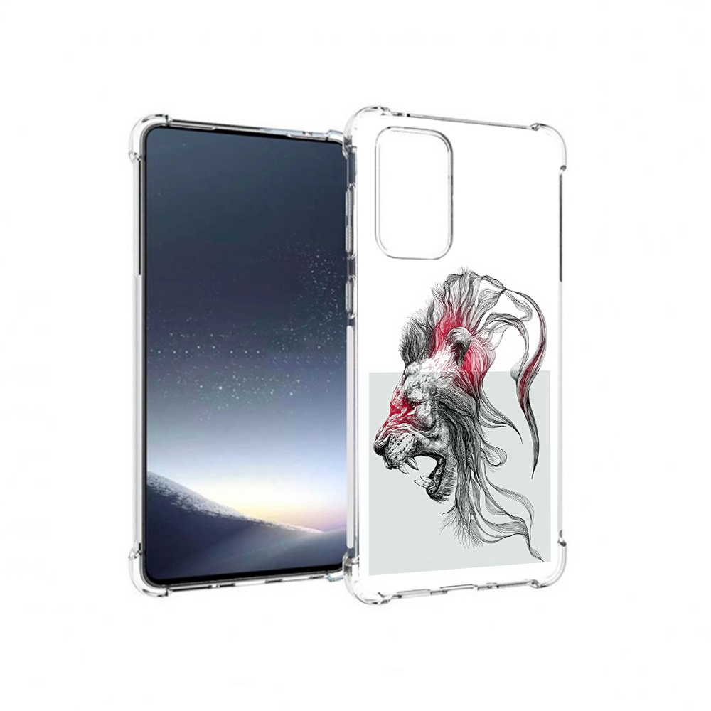 

Чехол MyPads Tocco для Samsung Galaxy A73 разъяренный лев (PT226913.548.576), Прозрачный, Tocco