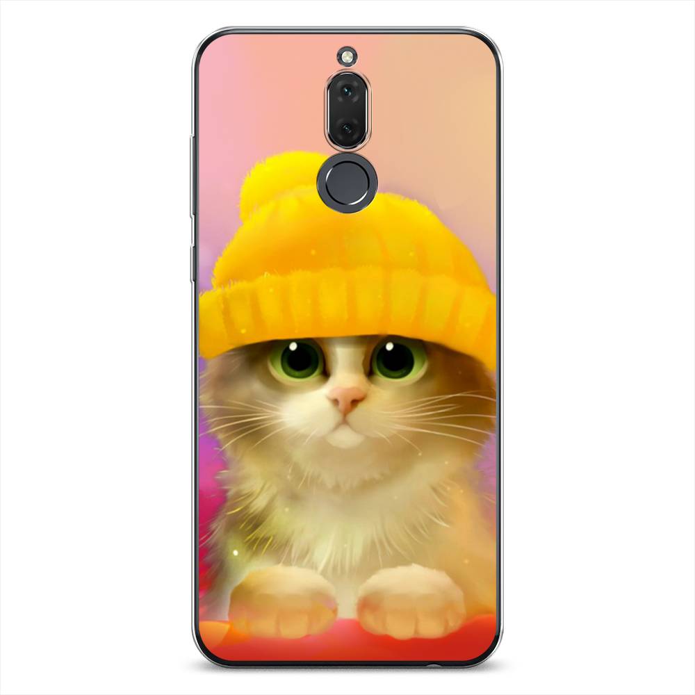 

Чехол Awog на Huawei Nova 2i/Mate 10 Lite "Котенок в желтой шапке", Желтый, 6120550-2