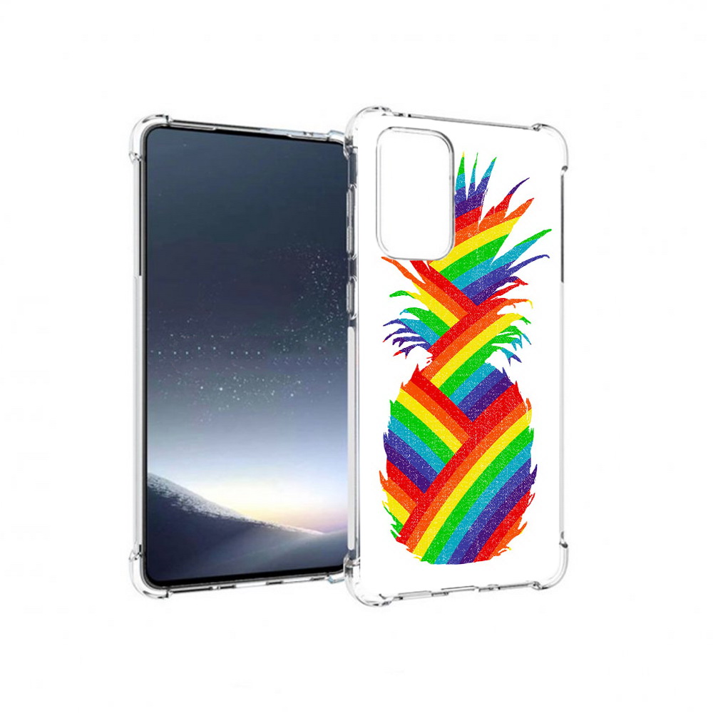Чехол MyPads Tocco для Samsung Galaxy A73 радужный ананас (PT226913.548.566)