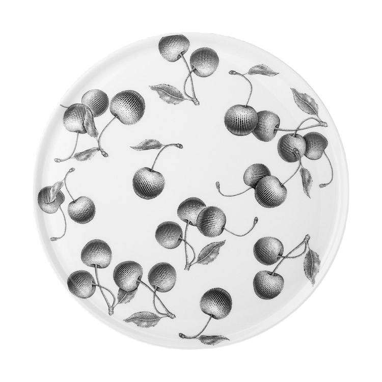 Набор тарелок Hankook Олив маркет Вишня 26 см 4 шт