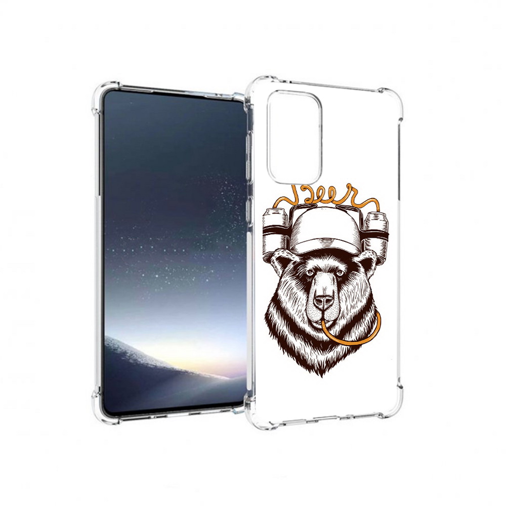 

Чехол MyPads Tocco для Samsung Galaxy A73 пивной медведь (PT226913.548.538), Прозрачный, Tocco