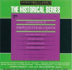 BARTOK, Bela and Joseph SZIGETI: Sonata Recital at the Library of Congress, 1940