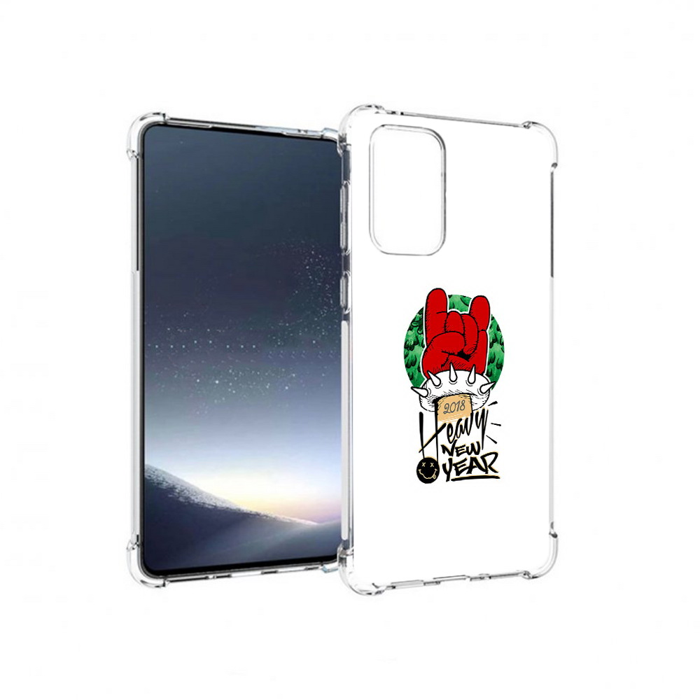 

Чехол MyPads Tocco для Samsung Galaxy A73 Гангстер новый год (PT226913.548.53), Прозрачный, Tocco