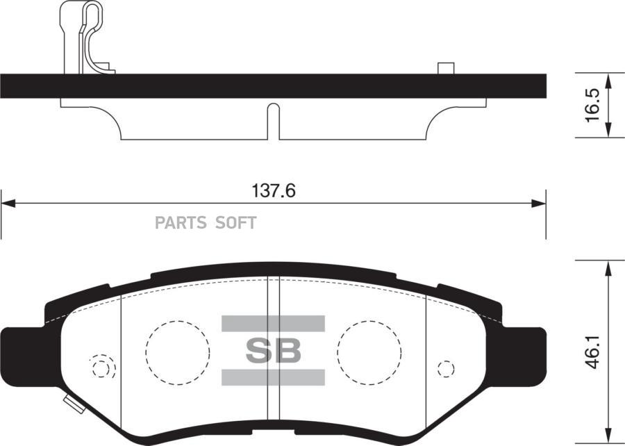 

Тормозные колодки Sangsin brake sp2252