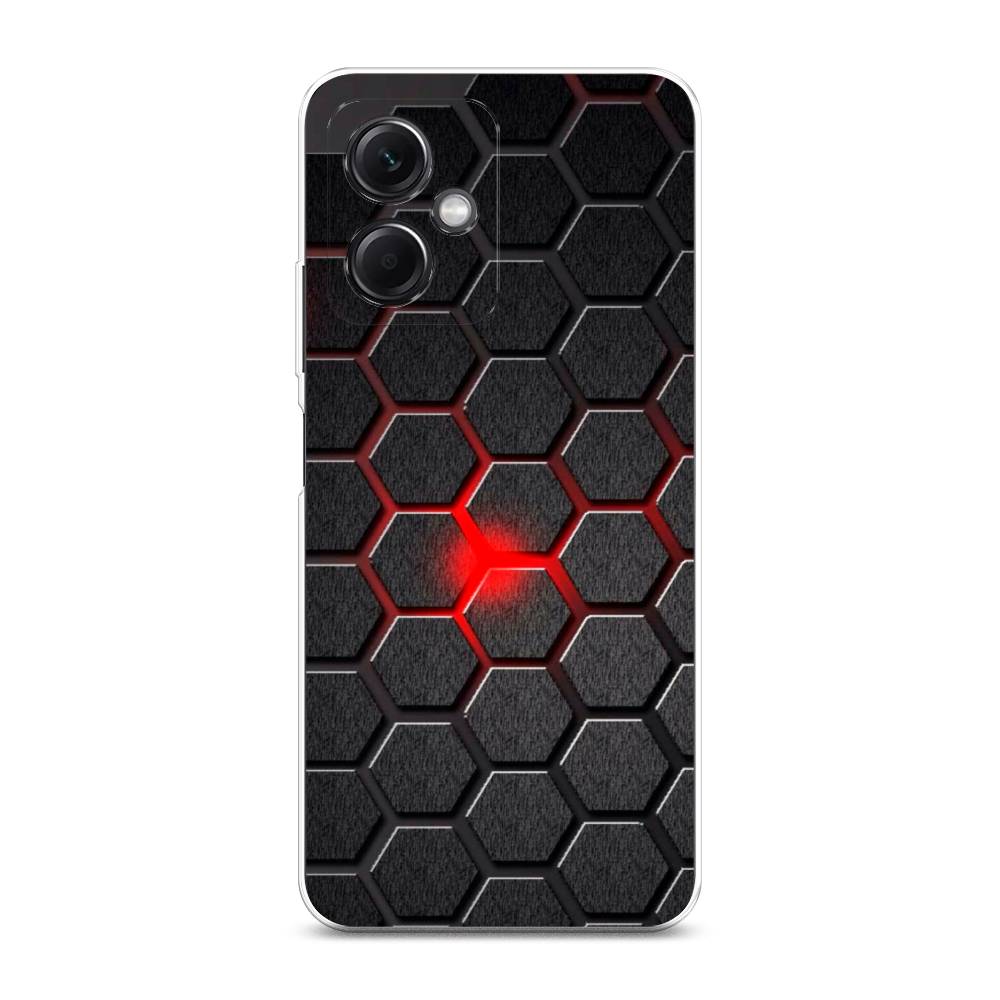 

Чехол на Xiaomi Redmi Note 12 5G "Соты красные", Красный;черный;серый, 316950-3