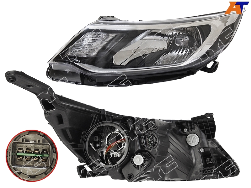

Фара Kia Rio 15-17 Lh (левый) С Электрокорректором TYC арт. TG-123-1106LMLD-M2