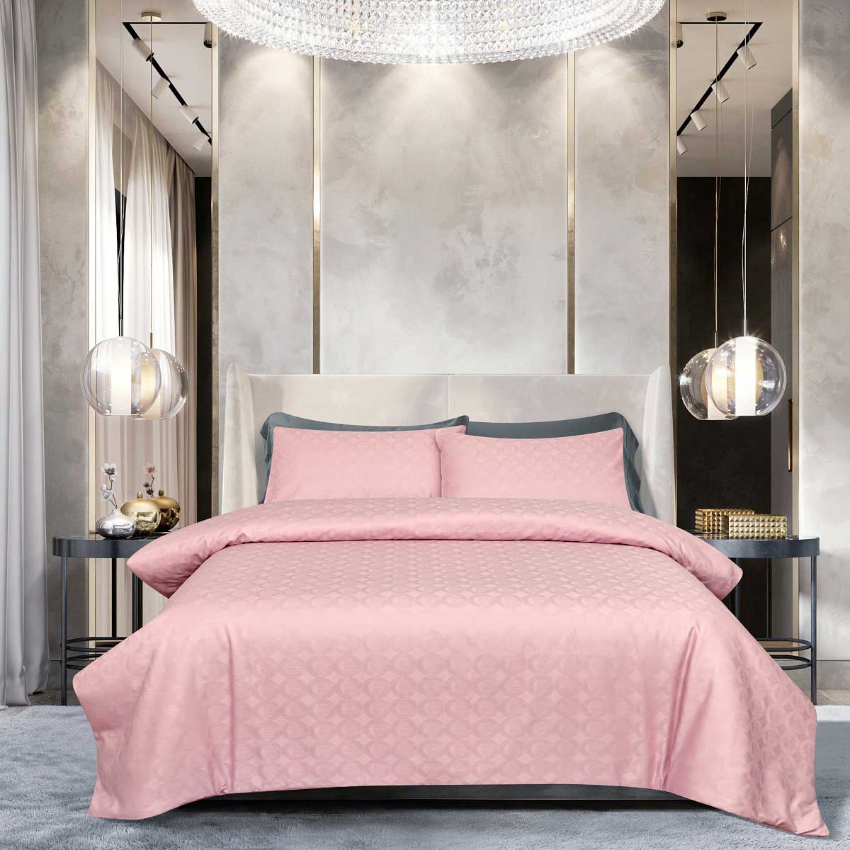 

Комплект постельного белья 1,5-спальный Pappel pink