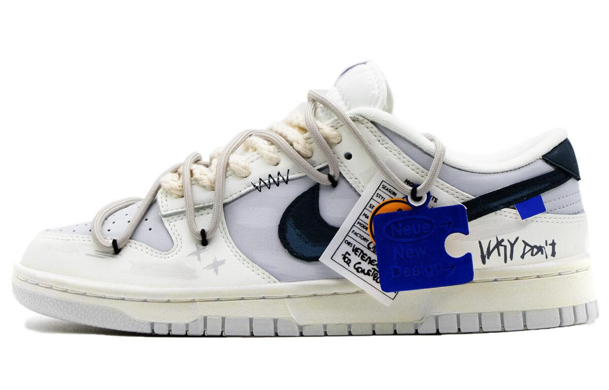 

Кеды унисекс Nike Dunk Low белые 45 EU, Белый, Dunk Low