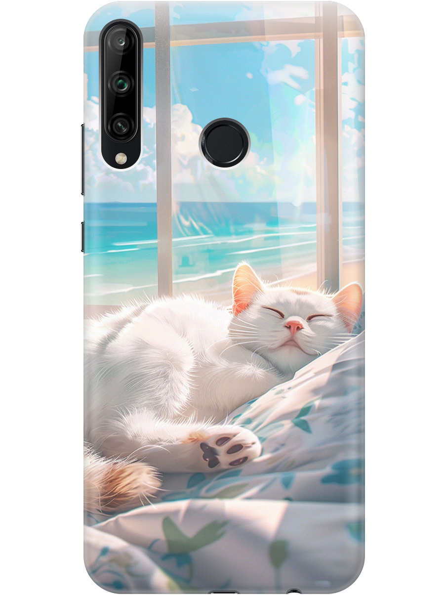 

Силиконовый чехол на Honor 9C / Huawei P40 Lite E с принтом "Отдыхающий котик", Прозрачный;белый;голубой, 722946212