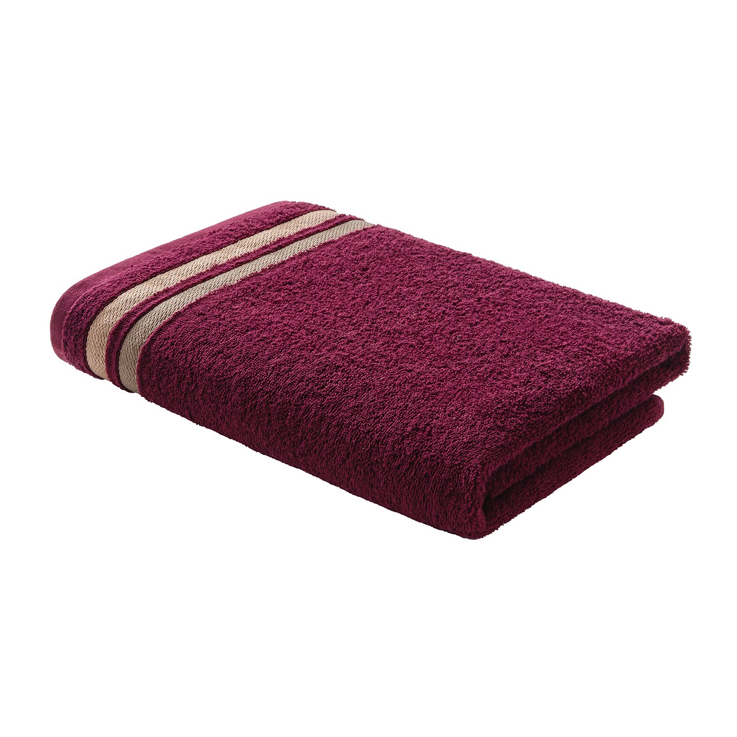 фото Махровое полотенце loveme исландия 100х150см, темно-бордовый, 100% хлопок
