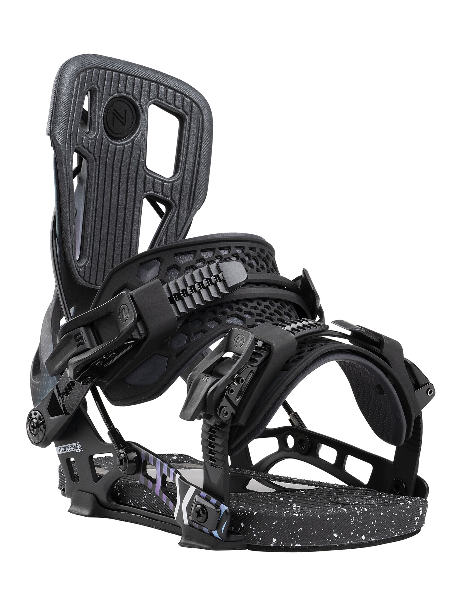 

Крепления для сноуборда NIDECKER Flow Nx2 Spaceblack (US:XL), Черный, Flow nx2
