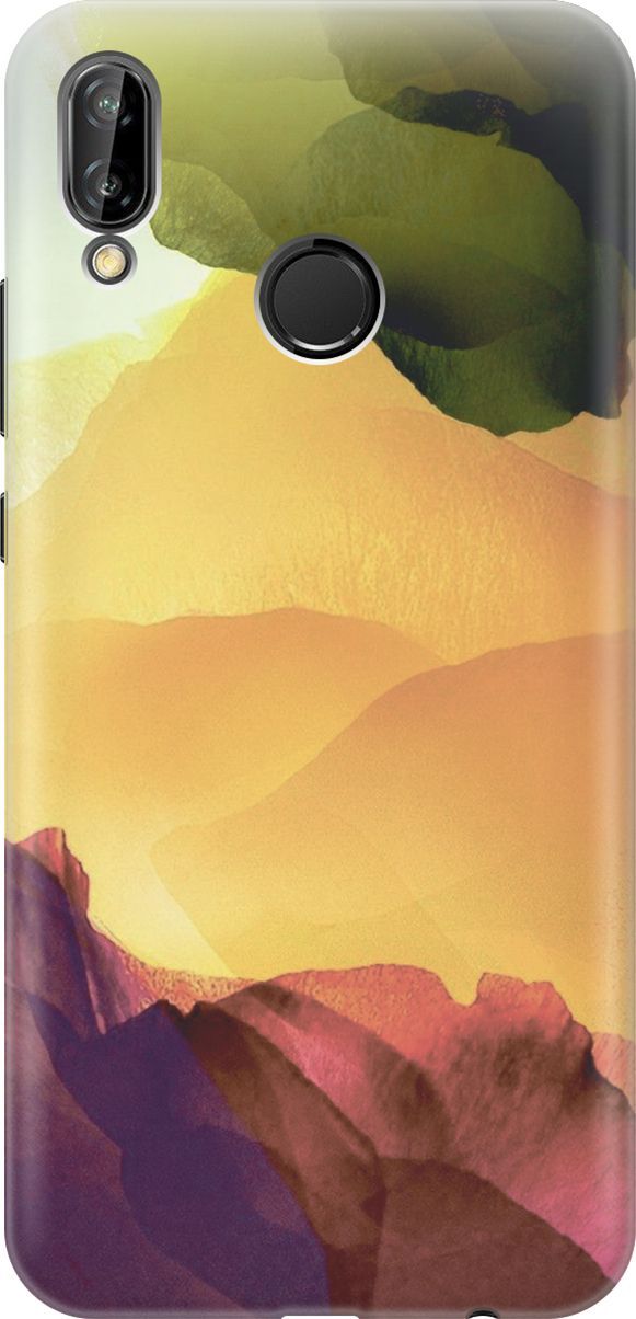 

Чехол на Huawei P20 Lite/Nova 3e "Разноцветный гербарий", Желтый;зеленый, 6174