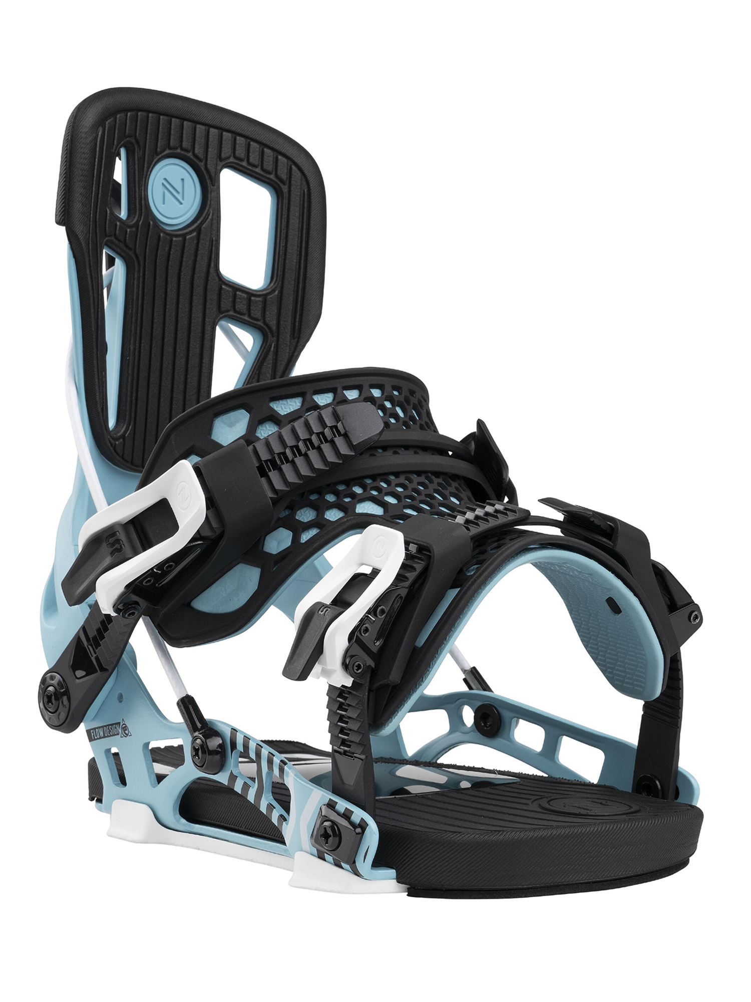 

Крепления для сноуборда NIDECKER Flow Nx2 Cyan (US:L), Голубой;черный, Flow nx2