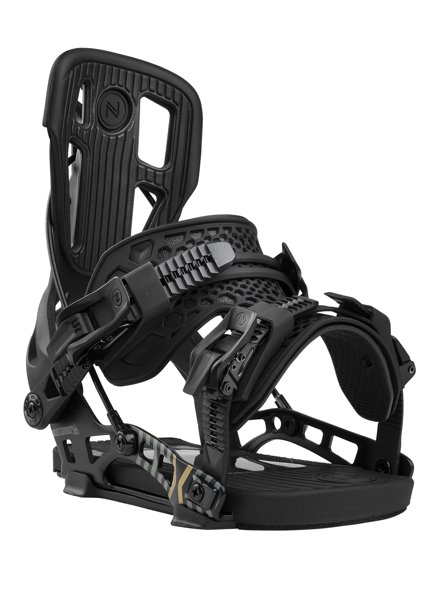 

Крепления для сноуборда NIDECKER Flow Nx2 Black (US:M), Черный, Flow nx2
