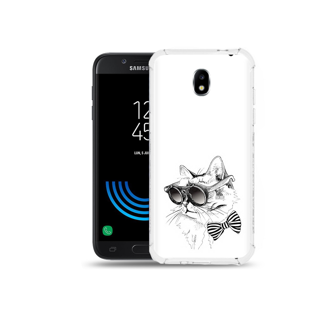 Чехол MyPads Tocco для Samsung Galaxy J5 (2017) крутая кошка в очках