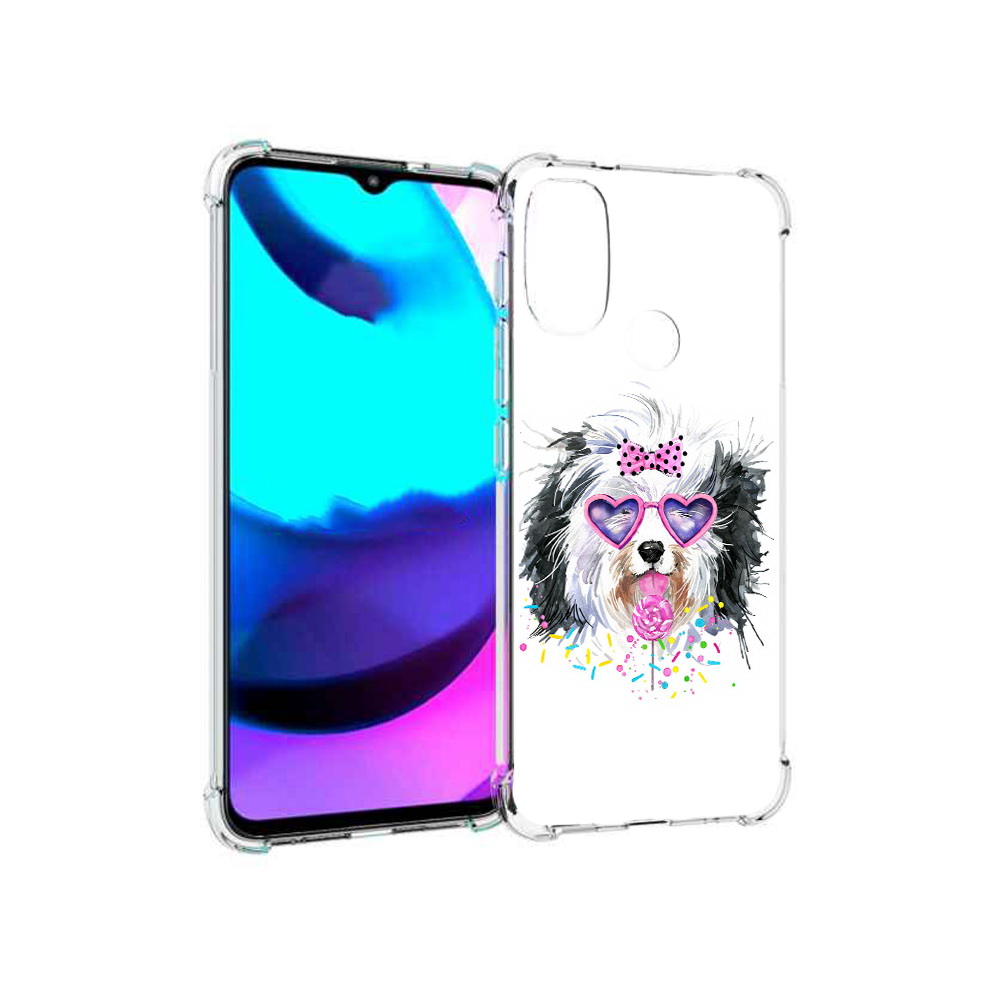 

Чехол MyPads Tocco для Motorola Moto E20 пушистик (PT162039.356.559), Прозрачный, Tocco