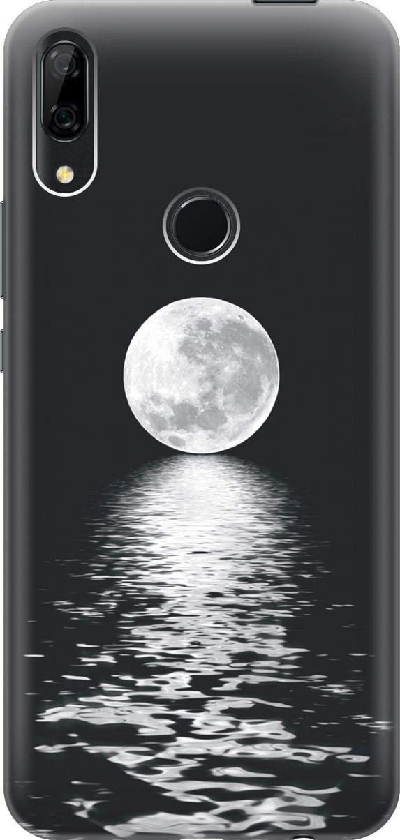 

Чехол на Honor 9X/9X Premium/Huawei P Smart Z/Y9 Prime (2019) "Луна над морем", Белый;черный, 6425