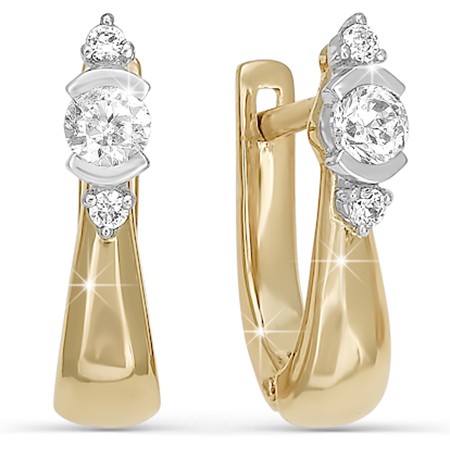 

Серьги из красного золота Дельта БР120129, бриллиант, БР120129