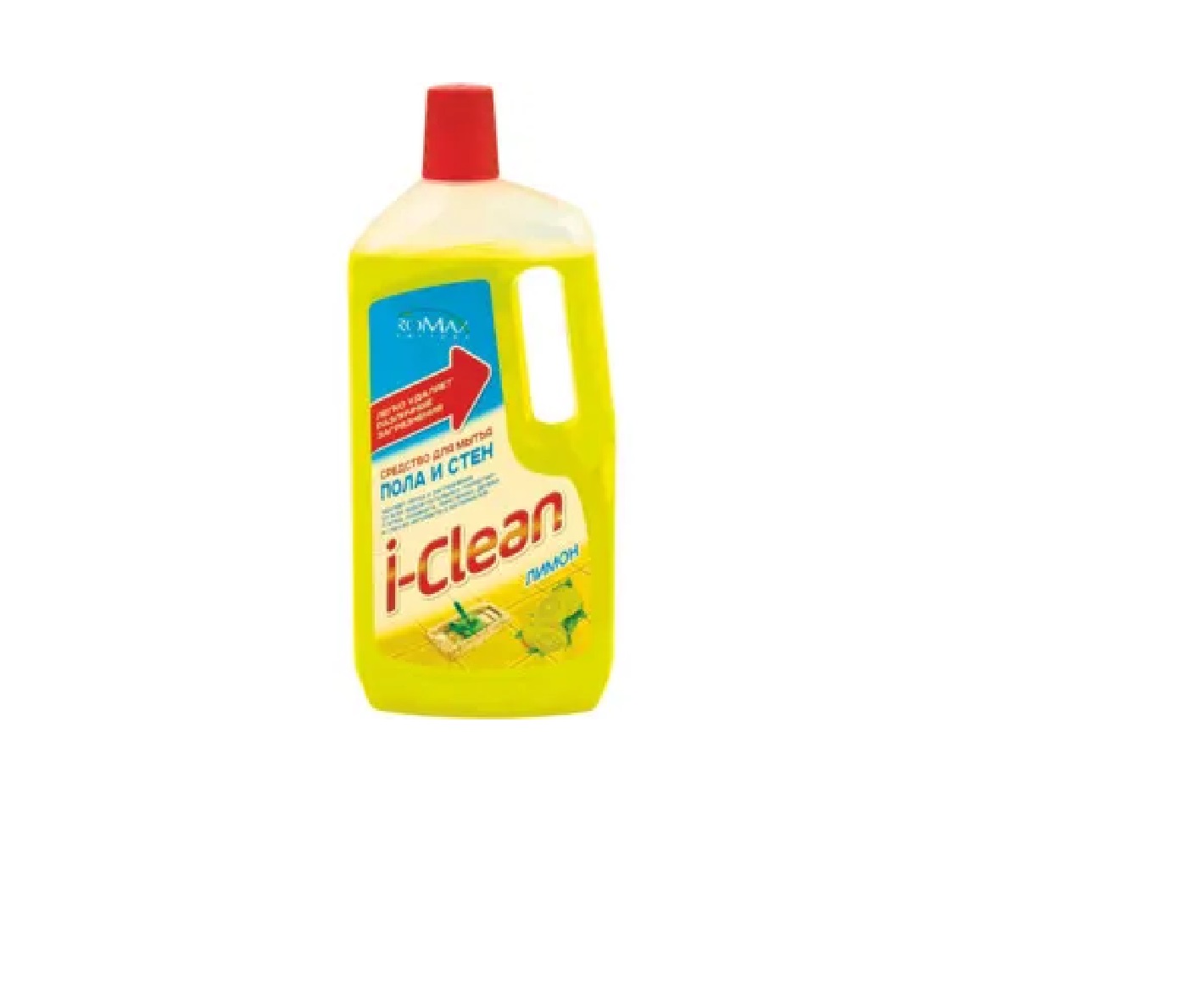 Средство Romax I-Clean для мытья пола и стен Лимон 1л