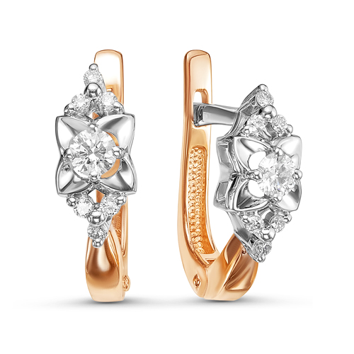 

Серьги из белого золота Бриллианты Костромы 02-2540, бриллиант, 02-2540