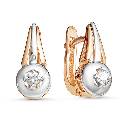 

Серьги из белого золота Бриллианты Костромы 02-2557, бриллиант, 02-2557