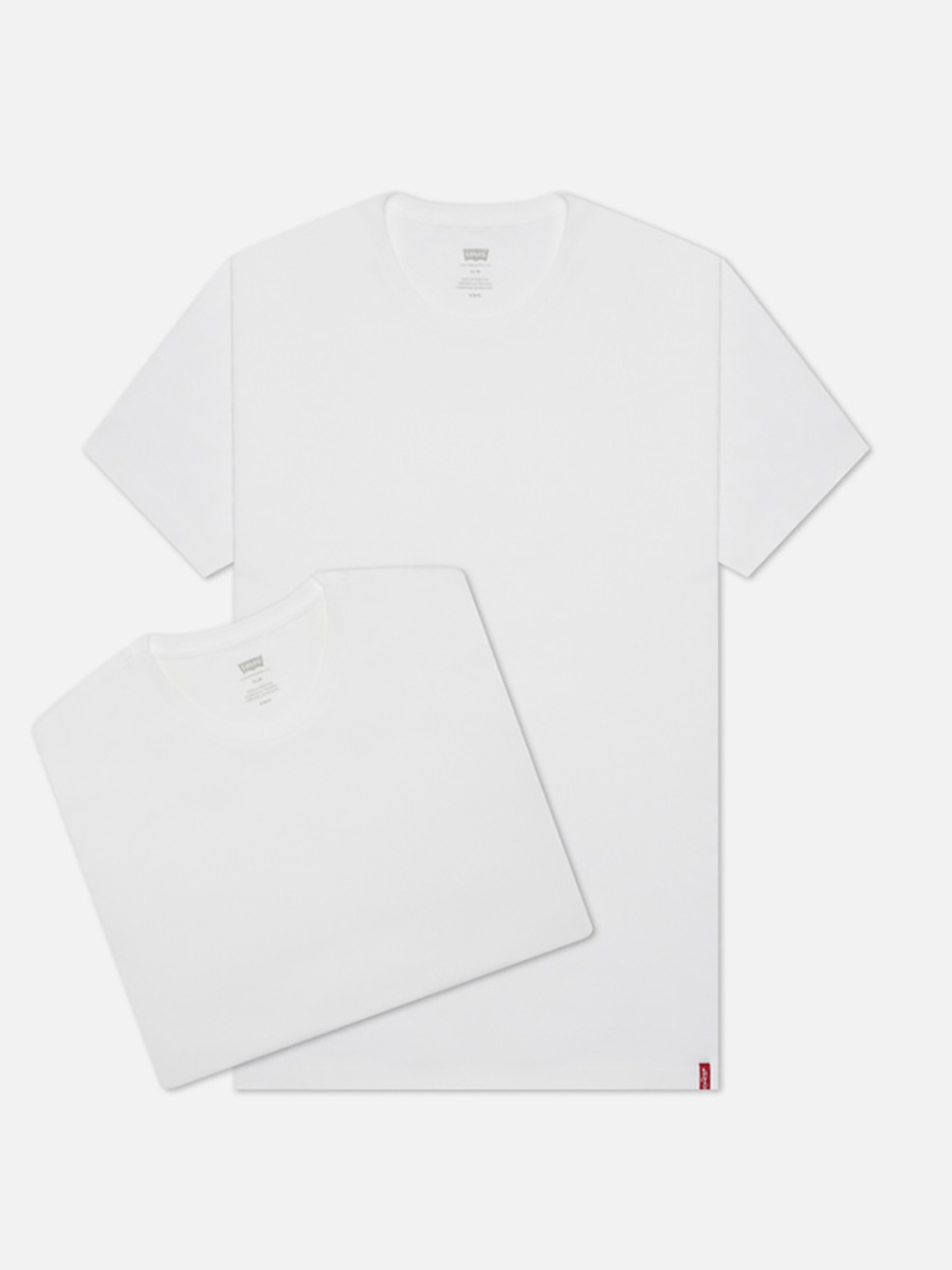 

Комплект футболок мужских Levi's 79541 белых S, Белый, 79541