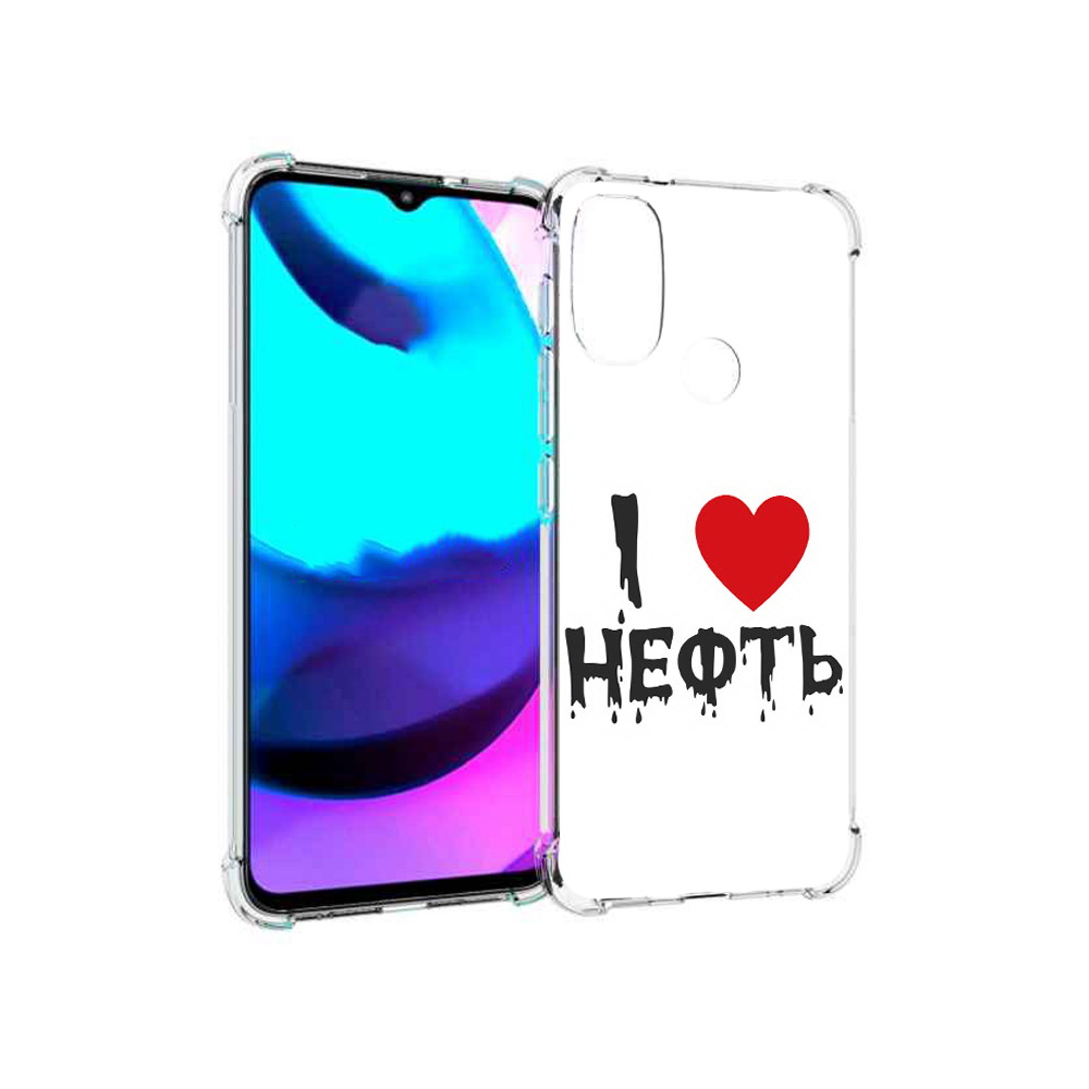 

Чехол MyPads Tocco для Motorola Moto E20 нефть (PT162039.356.522), Прозрачный, Tocco