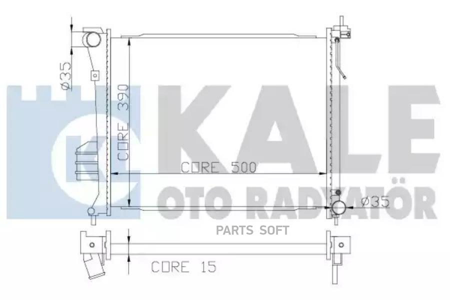 

Радиатор KALE OTO RADYATOR 358500