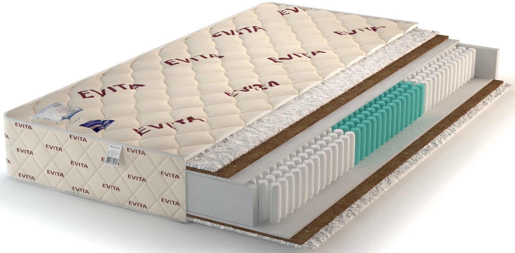 

Матрас Evita Grand 80x195, Белый, Grand