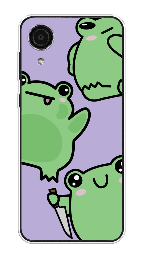 

Чехол на Samsung Galaxy A03 Core "Опасные лягушата", Фиолетовый;зеленый;черный, 2104750-1